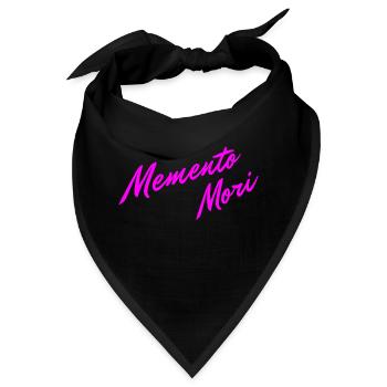 Memento Mori Farbenfroh - Bandana - Schwarz - Vorne