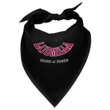 Ludmilla Schriftzug Sound of Power - Bandana - Schwarz - Vorne