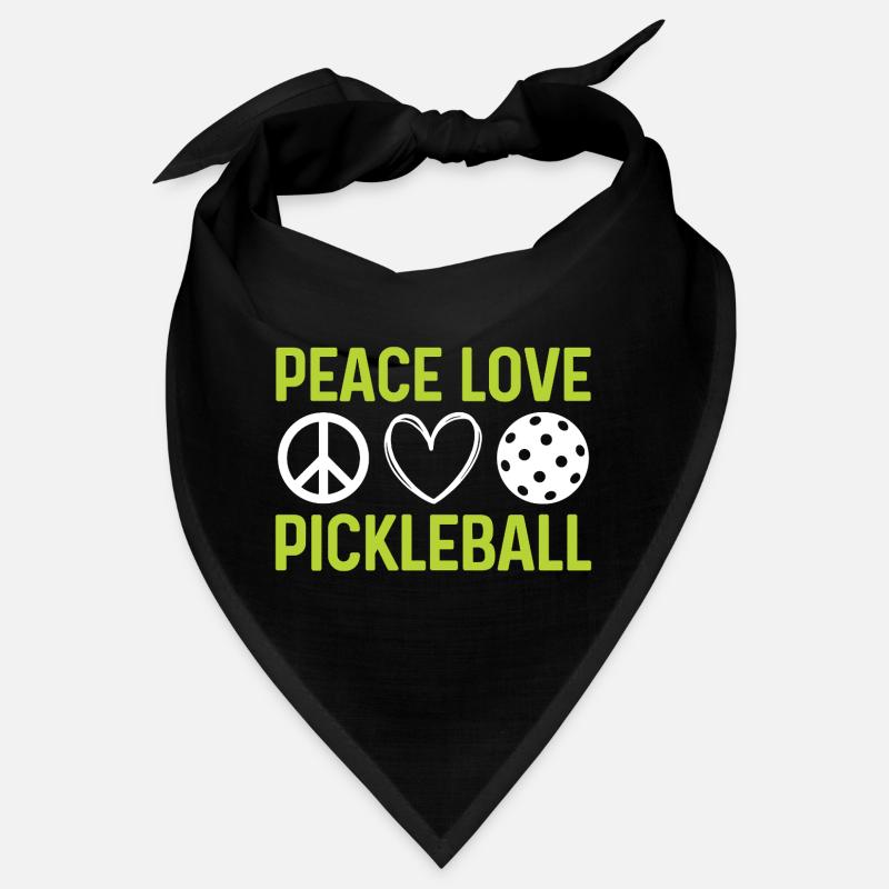Peace Love Pickleball Bandana