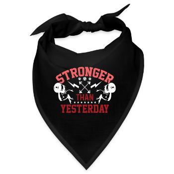 Stärker als gestern - Bandana - Schwarz - Vorne