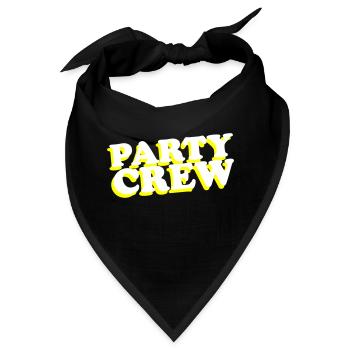 Party Crew - Bandana - Schwarz - Vorne