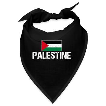 Palestina - Bandana - Schwarz - Vorne
