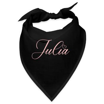 julia name - Bandana - Schwarz - Vorne