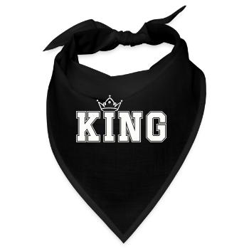 king - Bandana - Schwarz - Vorne