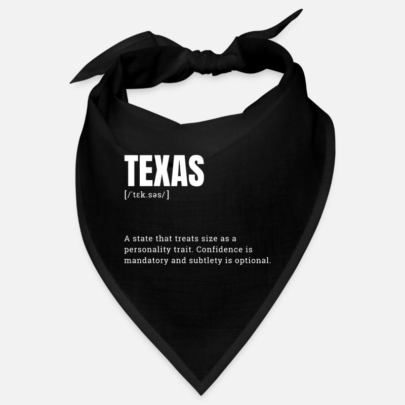 Texas Large Format Typography Humor Bandana