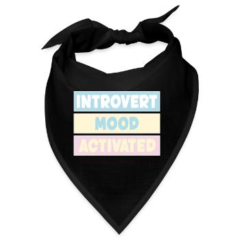 introvertiert - Bandana - Schwarz - Vorne