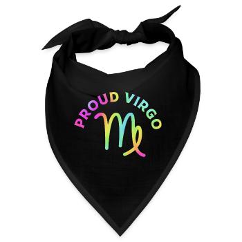 Sternzeichen Jungfrau - Bandana - Schwarz - Vorne