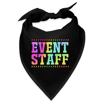 Event Planer Mitarbeiter - Bandana - Schwarz - Vorne