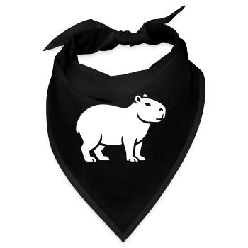 Capybara Wasserschwein - Bandana - Schwarz - Vorne