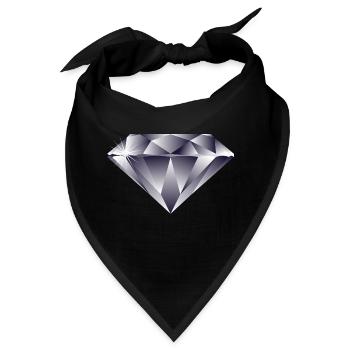 Diamant - Bandana - Schwarz - Vorne