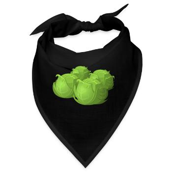 Salat - Bandana - Schwarz - Vorne