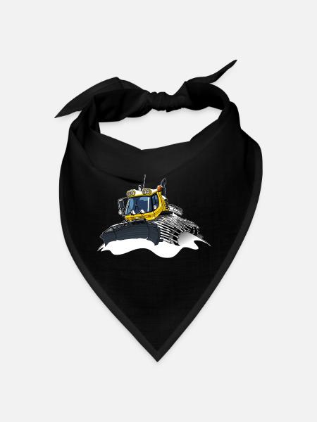 yellow snow shovel snow - Bandana - black - Front
