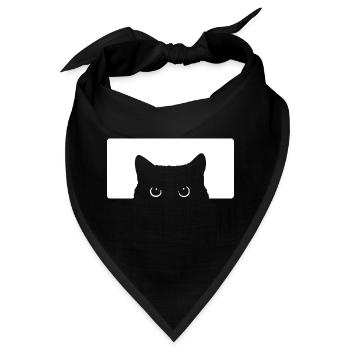 Katzenblick cat look - Bandana - Schwarz - Vorne