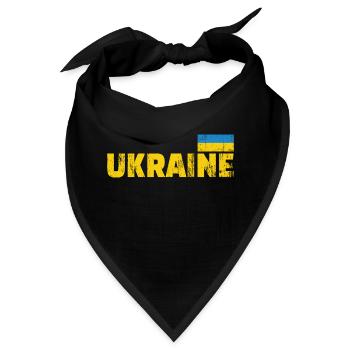 ukraine fahne - Bandana - Schwarz - Vorne