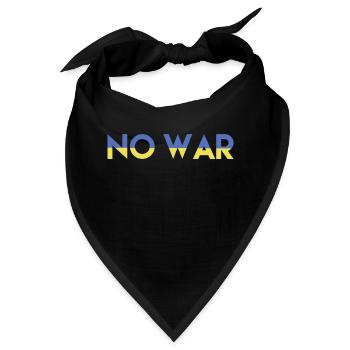 NO WAR Frieden für die Ukraine - Bandana - Schwarz - Vorne
