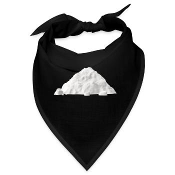 Kokain Haufen - Cocaine pile - Bandana - Schwarz - Vorne