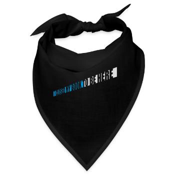 I closed my book - Bandana - Schwarz - Vorne
