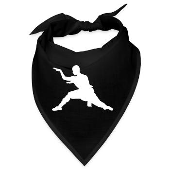 Kampfsport Wushu Herren Kung Fu Kungfu Damen - Bandana - Schwarz - Vorne