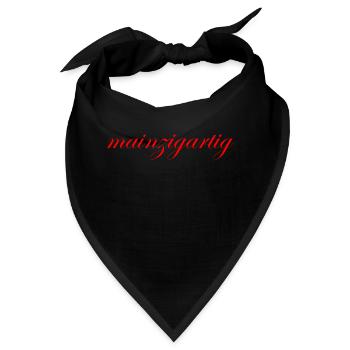 Spruch mainzigartig - Bandana - Schwarz - Vorne