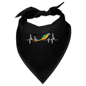 Gelbbrustara Papagei Blue And Yellow Macaw - Bandana - Schwarz - Vorne