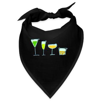 Getränke - Bandana - Schwarz - Vorne