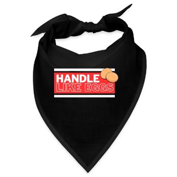 Wie Eier anfassen - Bandana - Schwarz - Vorne