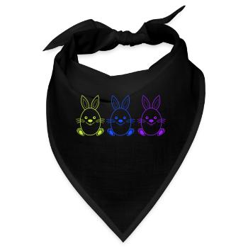 osterhase 3 - Bandana - Schwarz - Vorne