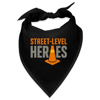 Straßenbauteam Asphalt Betonmannschaft - Bandana - Schwarz - Vorne