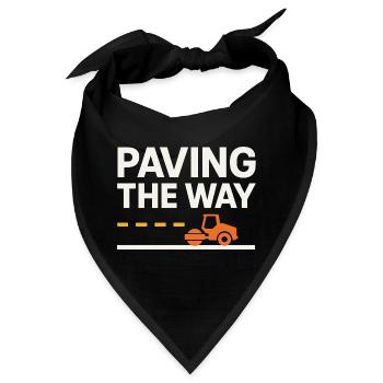 Straßenbauteam Asphalt Betonmannschaft - Bandana - Schwarz - Vorne