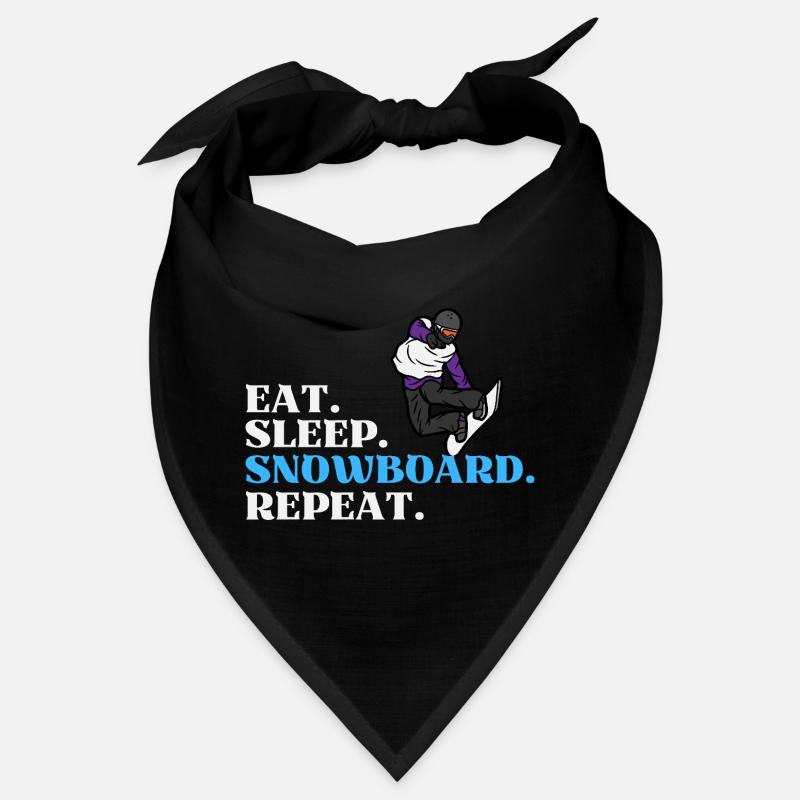 Eat Sleep Snowboard Repeat Bandana