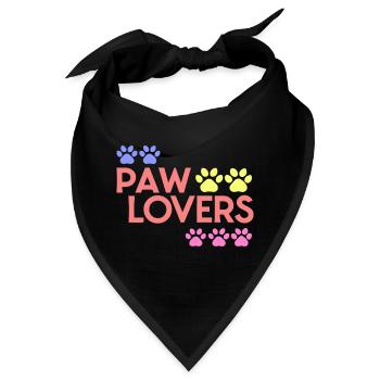 Rainbow Paw Liebhaber - Bandana - Schwarz - Vorne