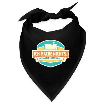 Nichts tun mit Leidenschaft - Bandana - Schwarz - Vorne