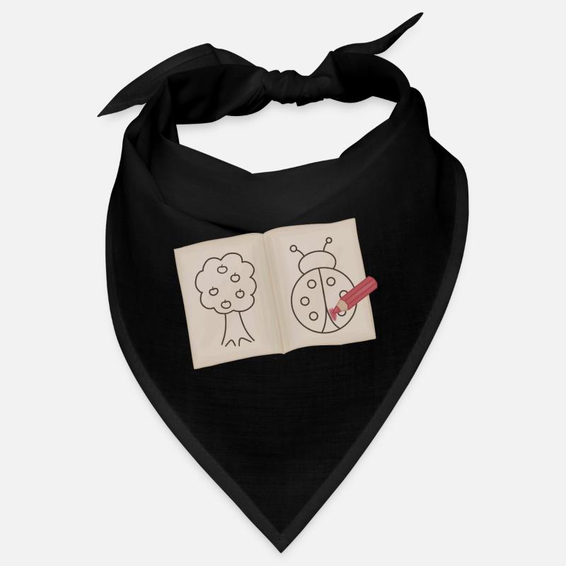Tree and Ladybug Doodle Sketch Bandana