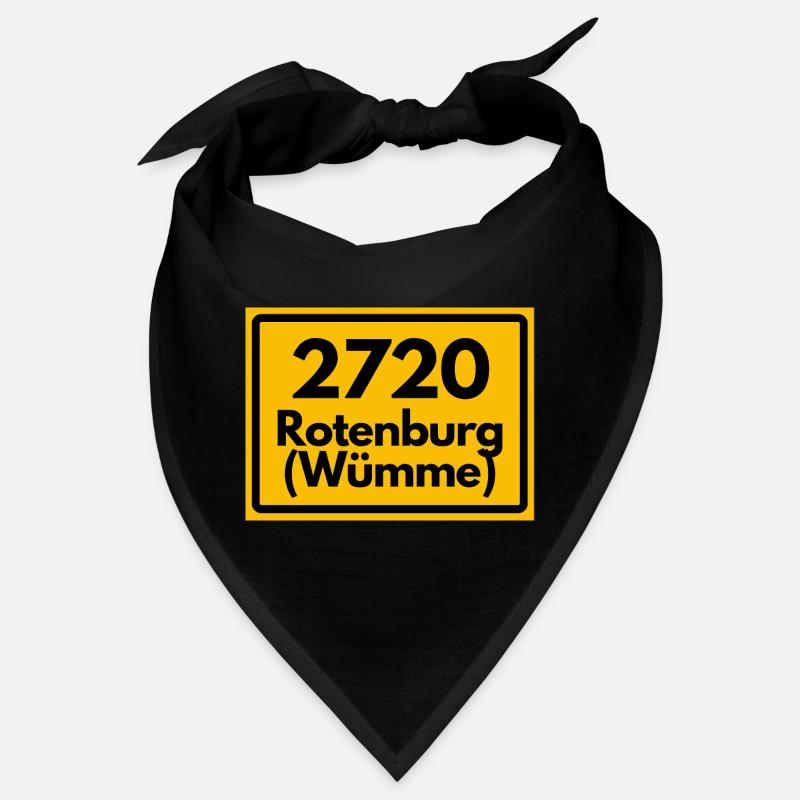 OLD POSTCODE ZIP CODE RETRO 2720 ROTENBURG WÜMME! Bandana