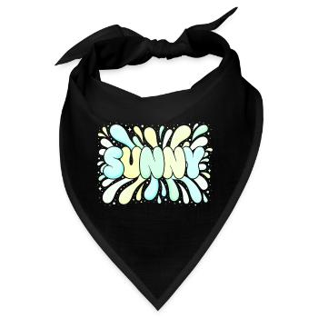 Helle Pastellsonne - Bandana - Schwarz - Vorne