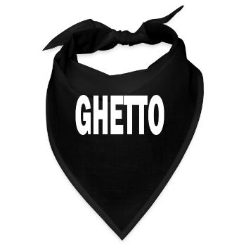 Ghetto - Bandana - Schwarz - Vorne