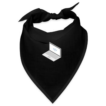 Laptop - Bandana - Schwarz - Vorne