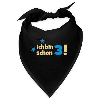 3 - Bandana - Schwarz - Vorne