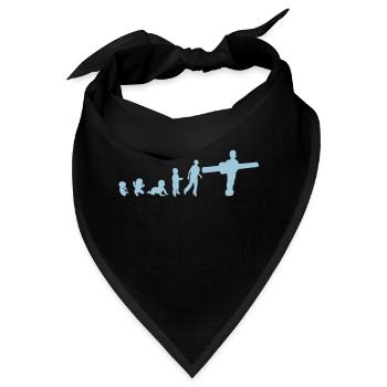 Entwicklung Abbildung Charakter spielte Fußball - Bandana - Schwarz - Vorne