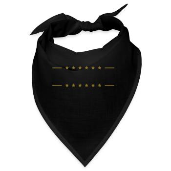 Stars Lines - Bandana - Schwarz - Vorne