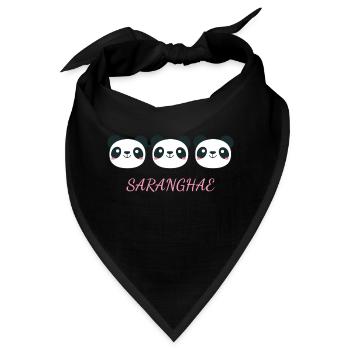 Liebe Koreanisch Sprache - Bandana - Schwarz - Vorne