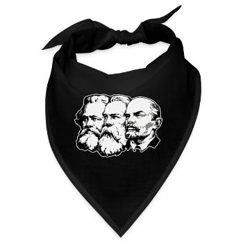 Marx – Engels – Lenin - Bandana - Schwarz - Vorne