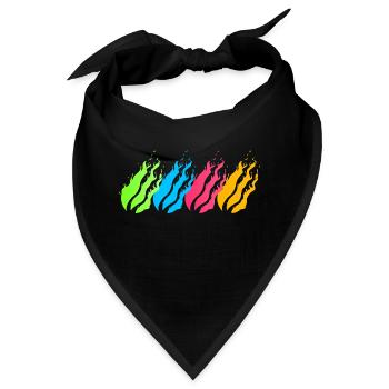 Feuerball Neon - Bandana - Schwarz - Vorne