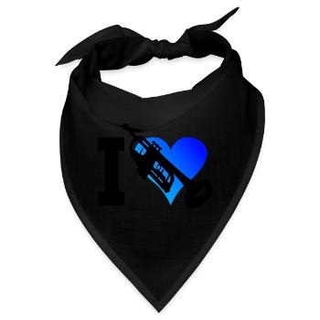 Trompetenspielen Damen Trompeten Spieler - Bandana - Schwarz - Vorne