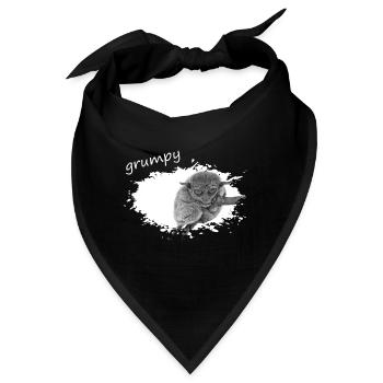 grumpy monkey Tarsier Maki - Bandana - Schwarz - Vorne