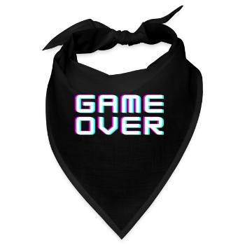 Game Over - Bandana - Schwarz - Vorne