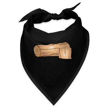 Holz Heizen Holz Liebhaber Geschenk - Bandana - Schwarz - Vorne