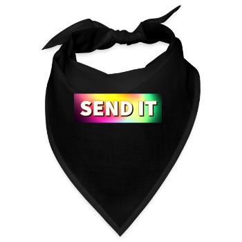 SEND IT Boxlogo - Bandana - Schwarz - Vorne