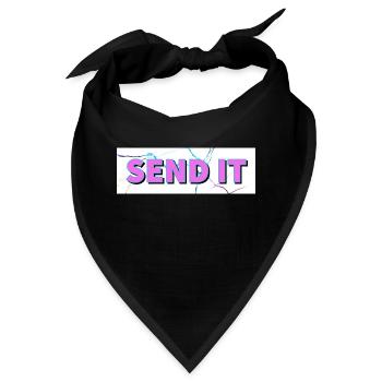 SEND IT Boxlogo - Bandana - Schwarz - Vorne