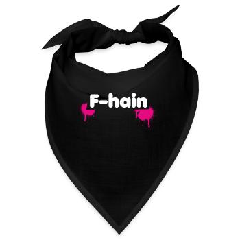 F-Hain Berlin - Bandana - Schwarz - Vorne
